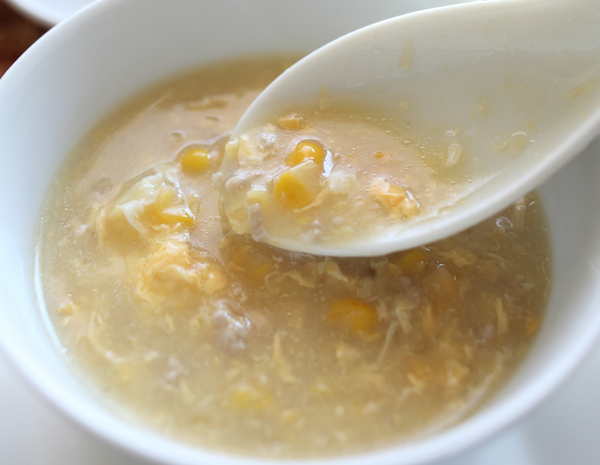 Sup Jagung dan telur