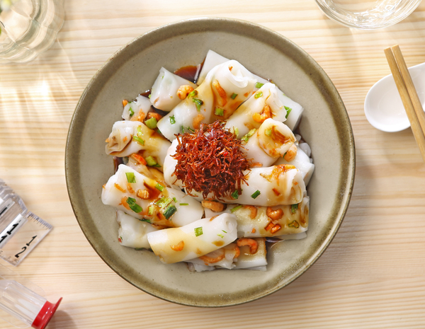 Nasi Gulung Udang Kering dengan Saus XO