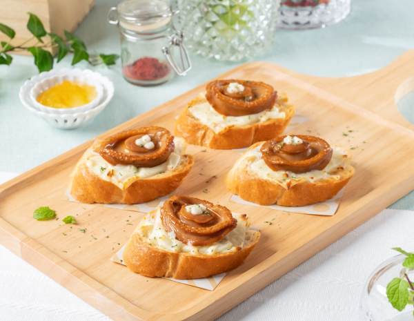 Grilled Cheesy Abalone Baguette