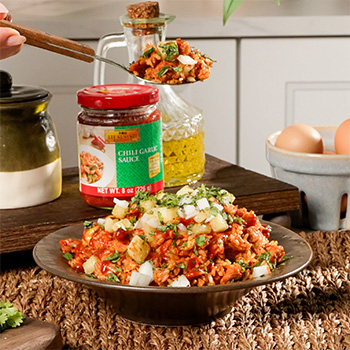 A Mexican Chinese fusion recipe for Al Pastor Fried Rice.