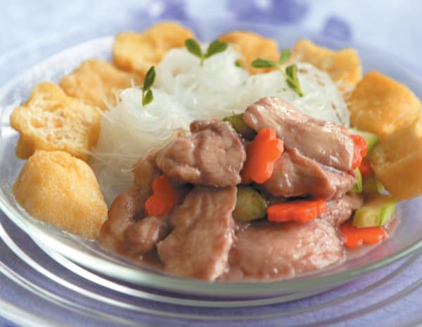 Steamed Chicken With Shrimp Sauce