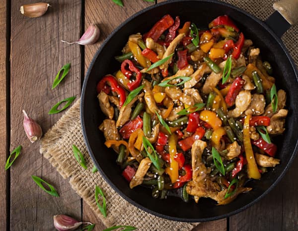 anz600_STIR-FRIED CHICKEN FILLET WITH  CAPSICUMS