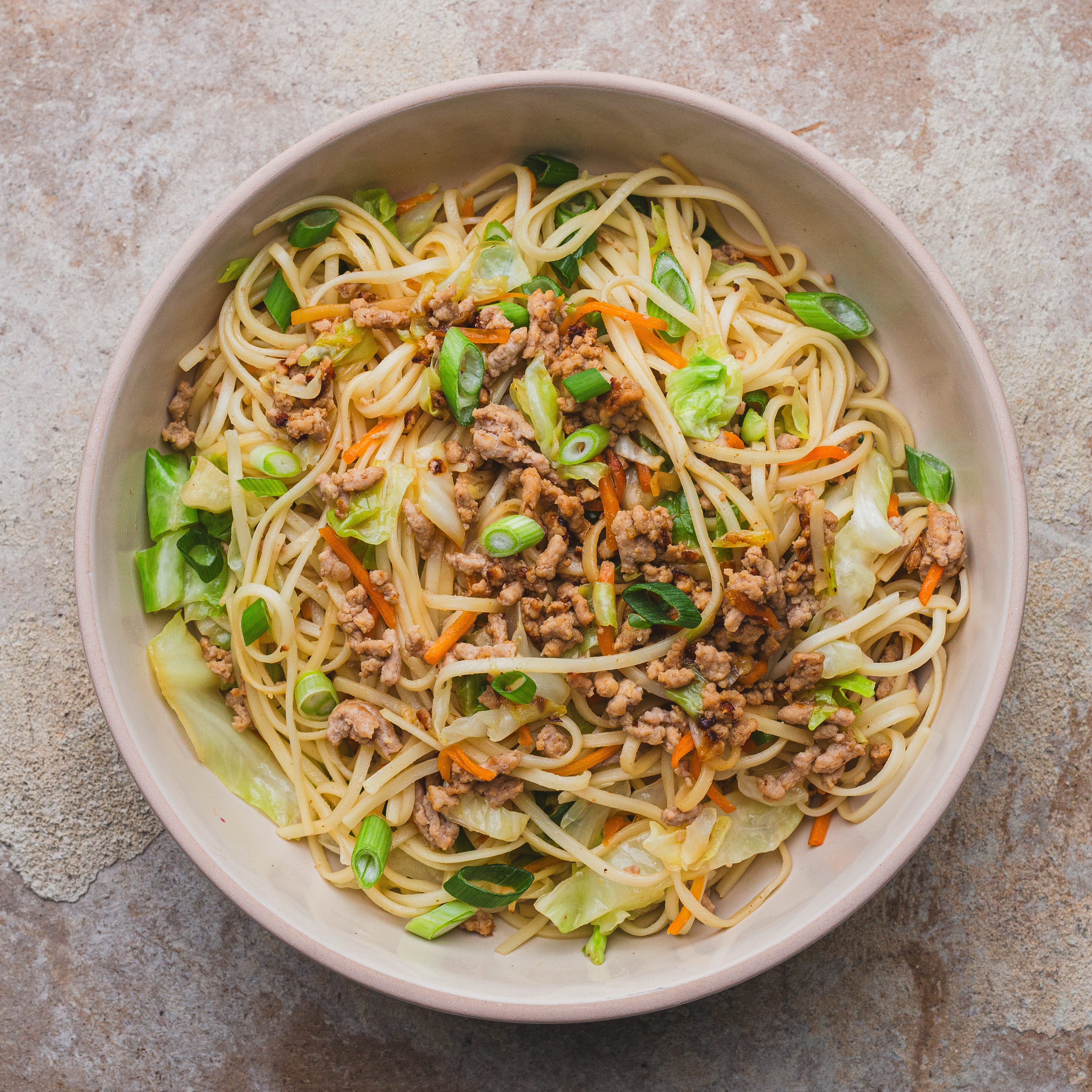 Appetise Pork  Cabbage Noodle Stir fry abalone4009