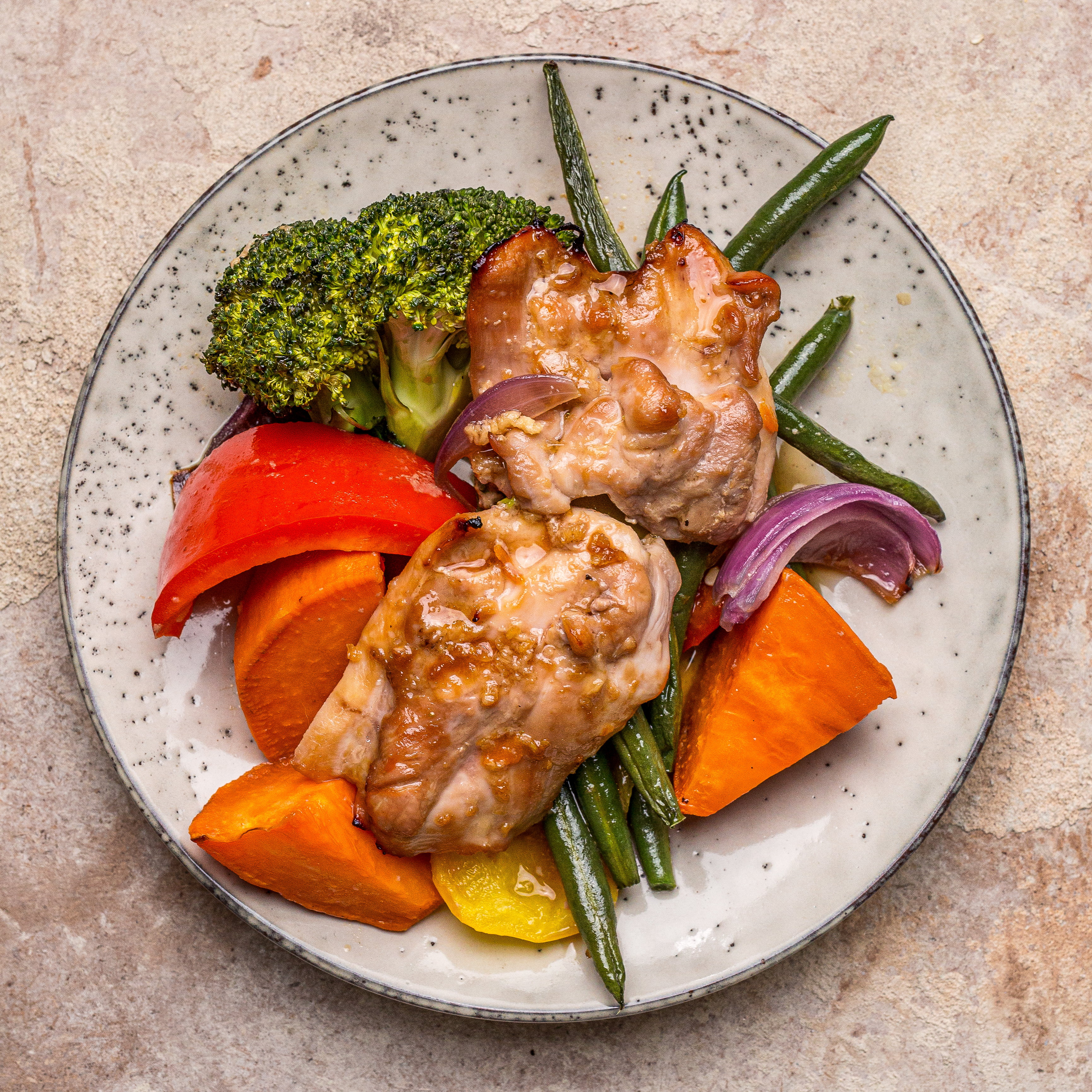 Appetise Roast Sweet Potato Chicken Honey  Soy Tray Bake4106