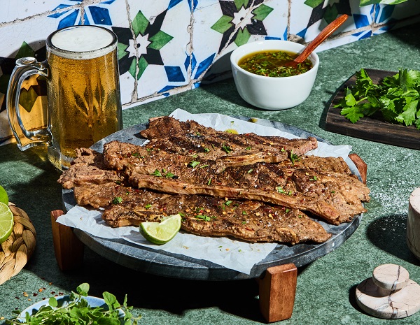 An Asado de tira recipe seasoned with Lee Kum Kee Soy Sauce.