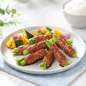 Supreme Pan-fried Asparagus and Beef Roll