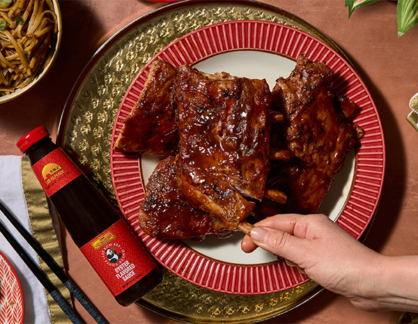 A BBQ Ribs recipe featuring a Chinese BBQ Sauce inspired by char siu.