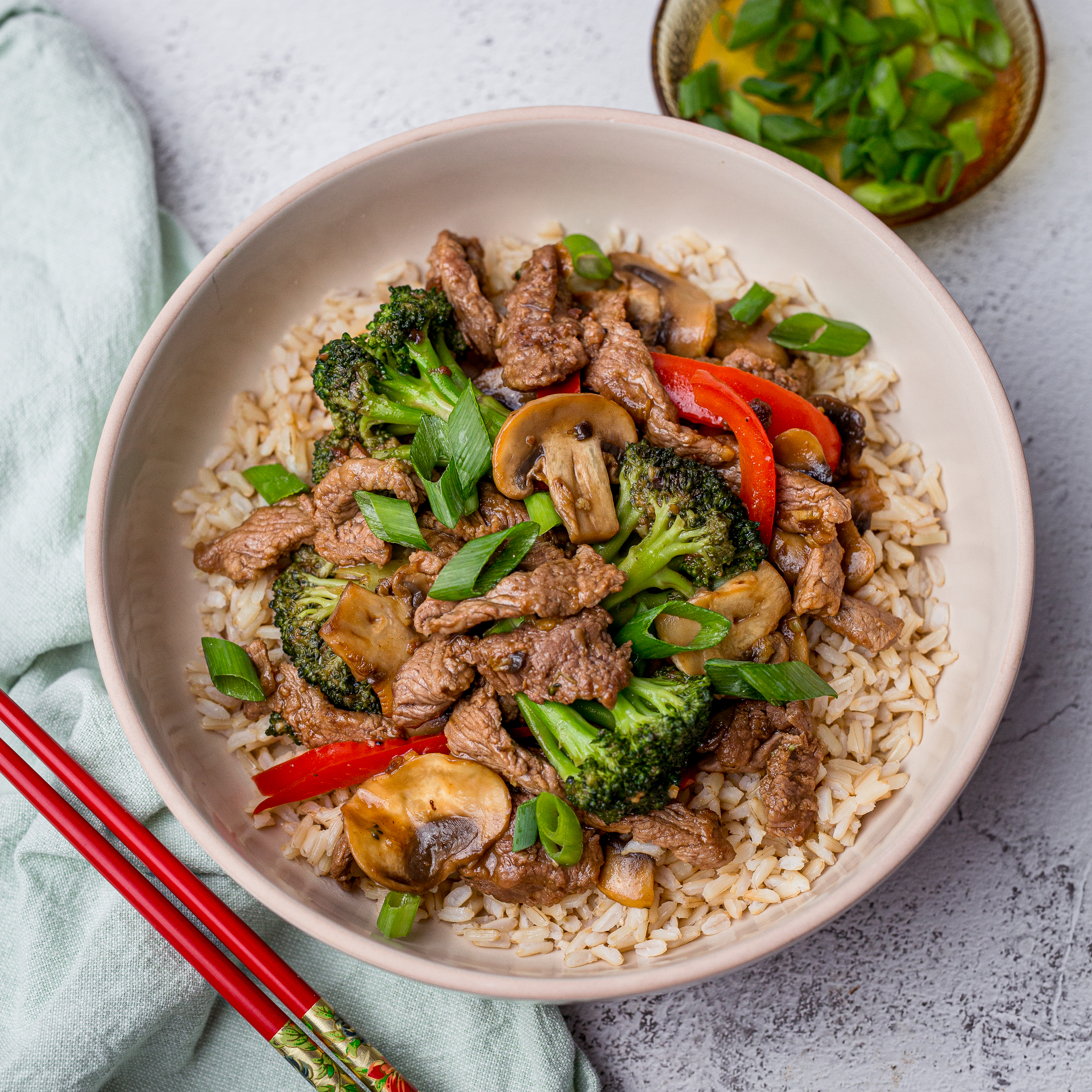 Beef Broccoli  Mushroom StirFry4930