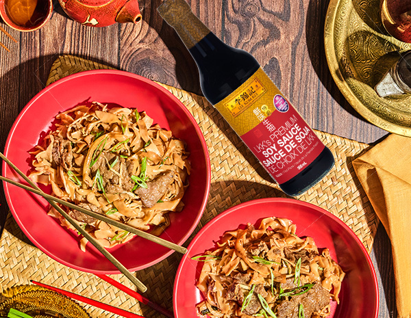 A classic beef chow fun recipe for Lunar New Year with Lee Kum Kee sauces.