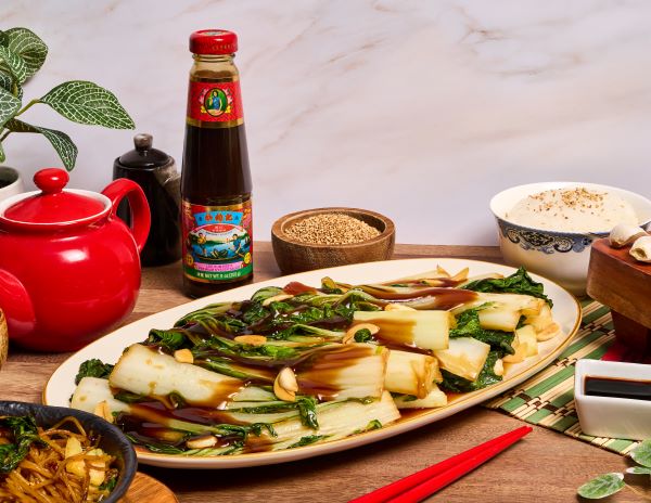 A bok choy recipe made with Lee Kum Kee Premium Oyster Sauce.