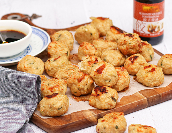 Cheesy Chicken  Soy Sauce Meatballs