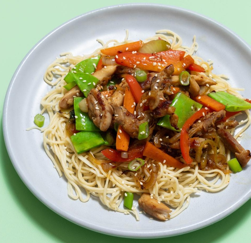 Chilli Soy Glazed Chicken  Vegetables