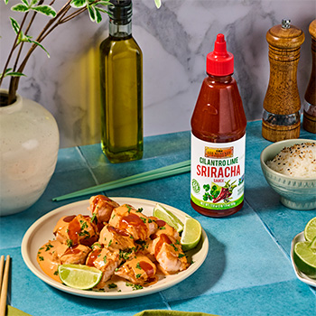 An easy cilantro lime salmon bites recipe.