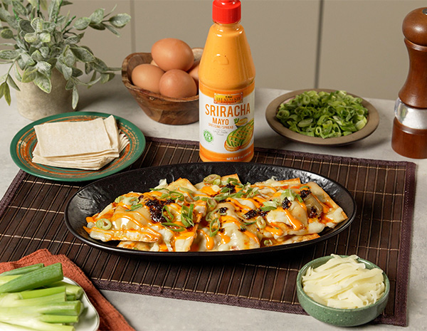 A crab rangoon nachos recipe made easy on a sheetpan.