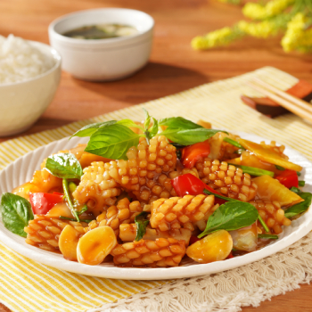 Three-cup squids with Supreme Soy Sauce