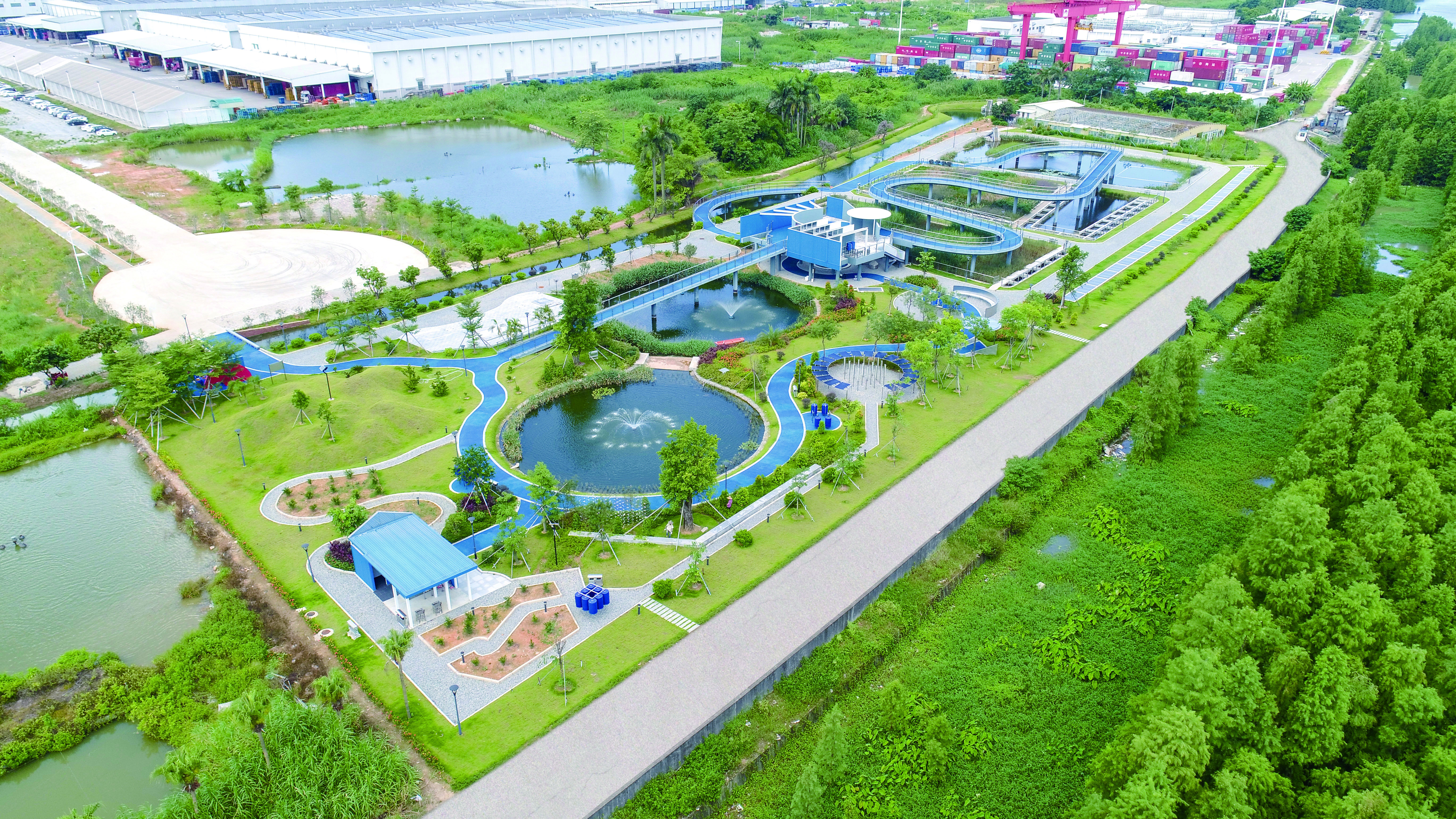新会生产基地人工湿地公园正式投入运作