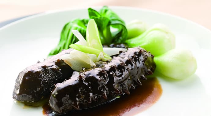 Braised Sea Cucumber with Leek