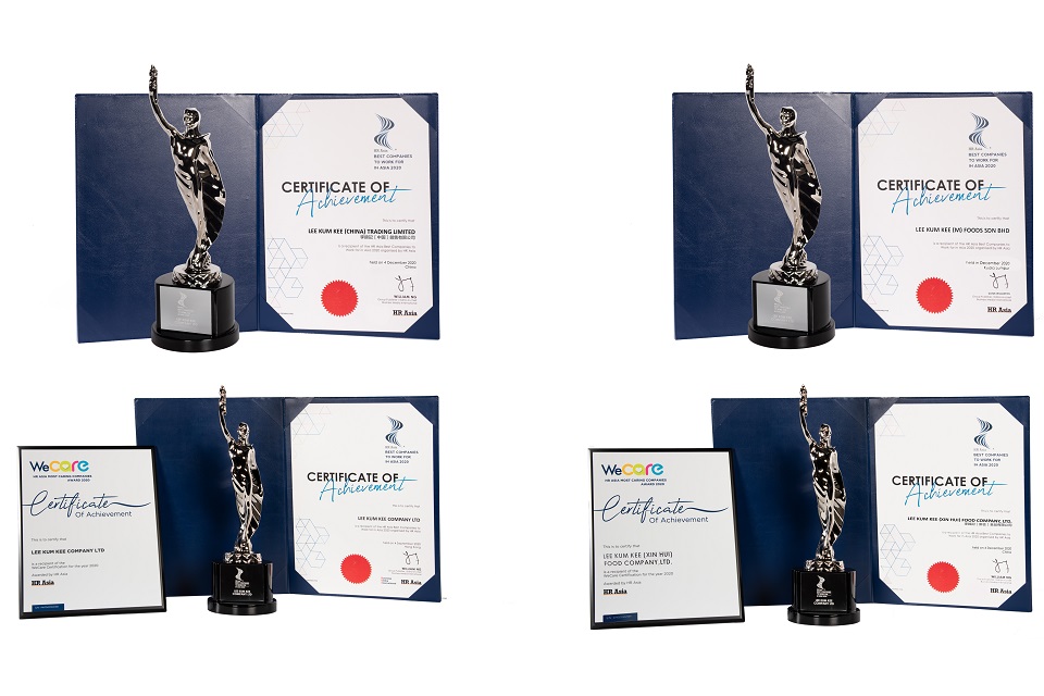 Lee Kum Kee Sauce Group Garners “Best Companies to Work for in Asia 2020” and  “WeCare™ Certification”