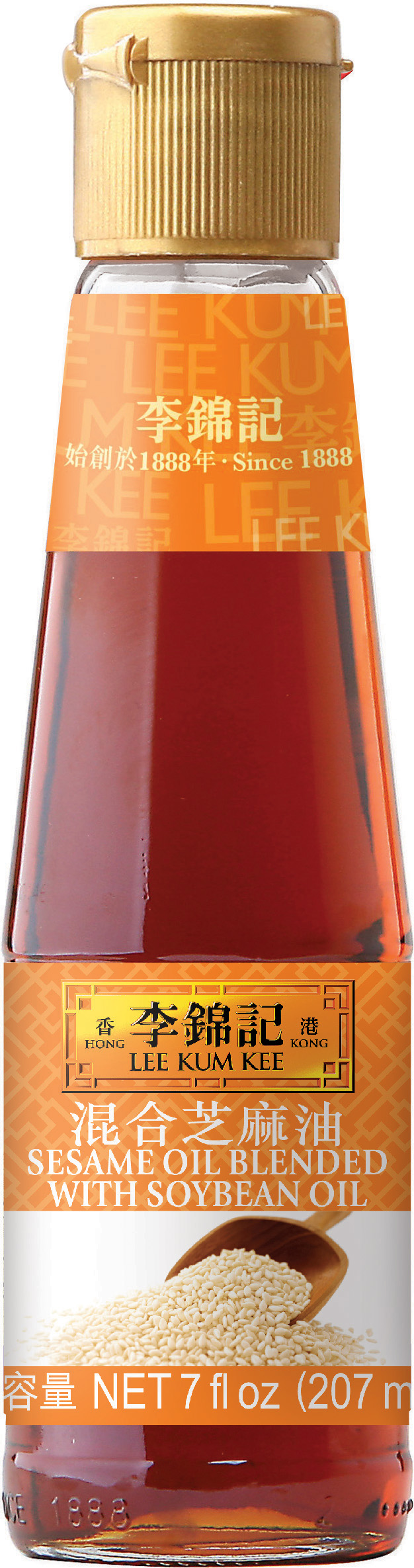 混合芝麻油, 7 fl oz (207 mL), 瓶裝