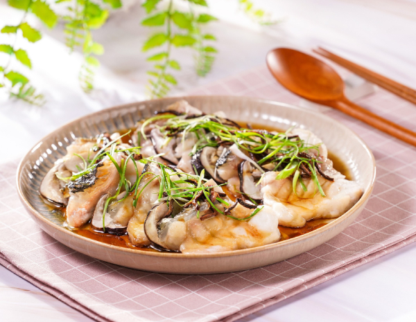 陳皮松茸蒸龍躉