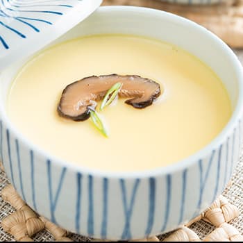 Recipe Steamed Eggs with Shiitake Mushrooms