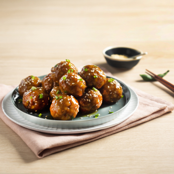 Sweet and Sour Meatballs with Lotus Root