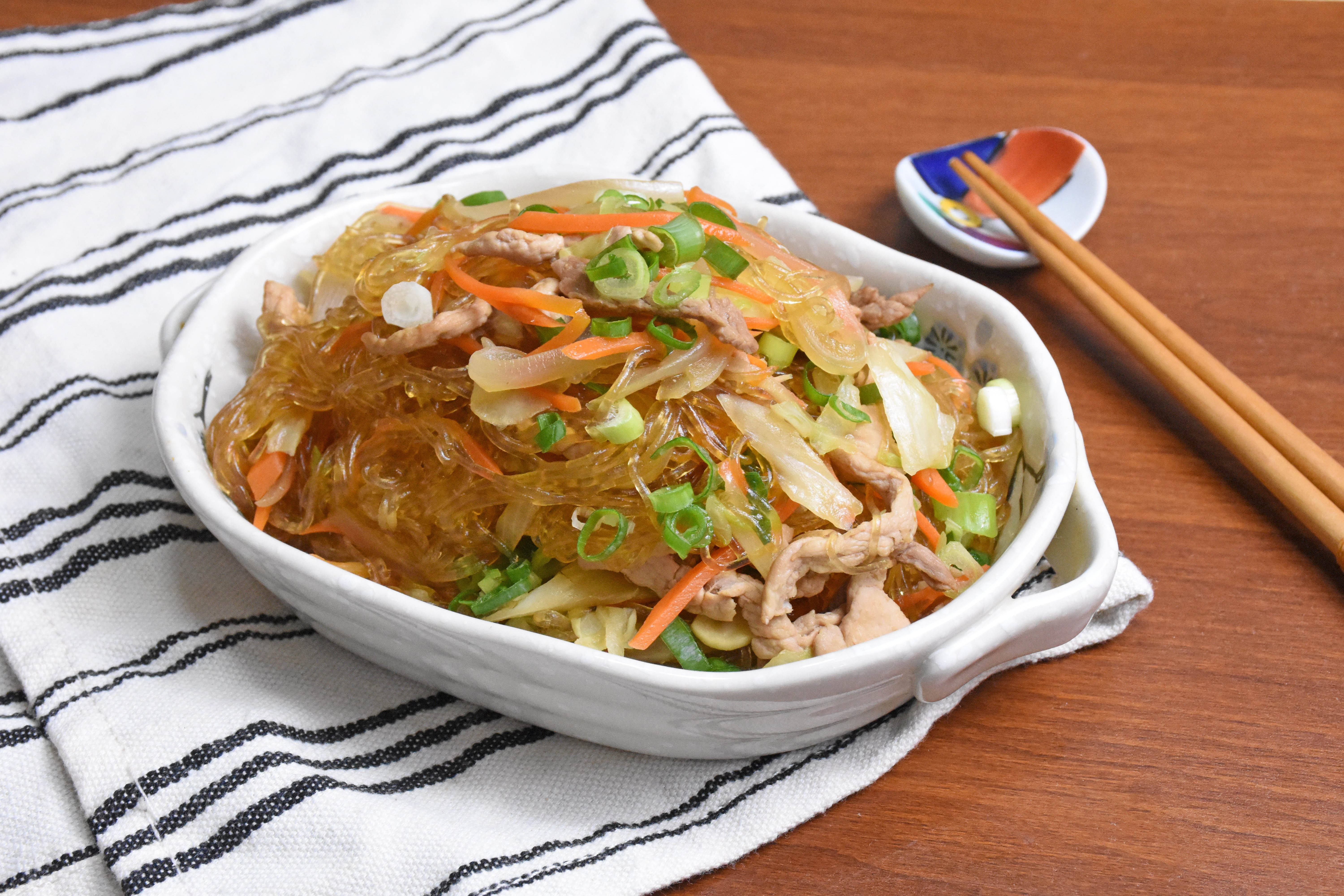 高麗菜香菇肉絲飯