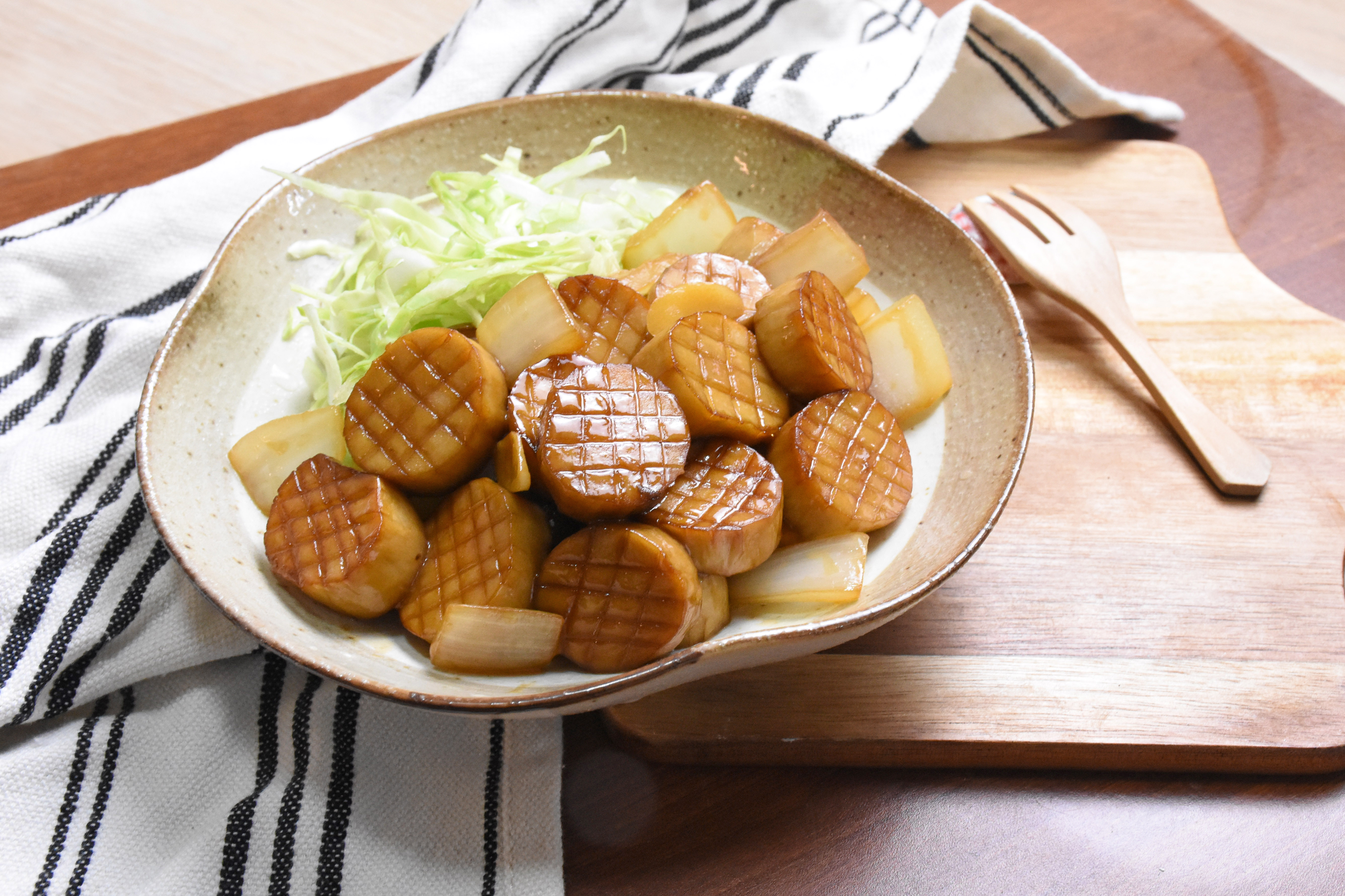 高麗菜香菇肉絲飯