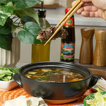 A meal prep recipe for frozen hot pot that can be reheated in minutes!