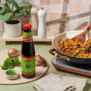 A Gluten Free Recipe for stir fried rice cakes by Lee Kum Kee.