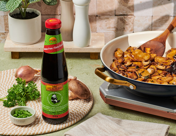 A Gluten Free Recipe for stir fried rice cakes by Lee Kum Kee.