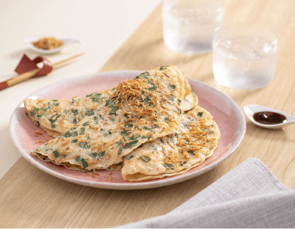 櫻花蝦菜脯葱粒煎薄罉