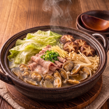 清酒香菇蜆鍋