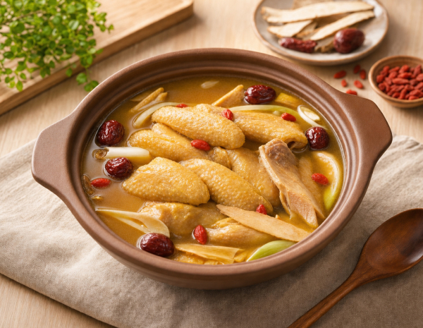 Drunken Chicken with Herbs Hotpot