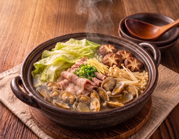 清酒香菇蜆鍋