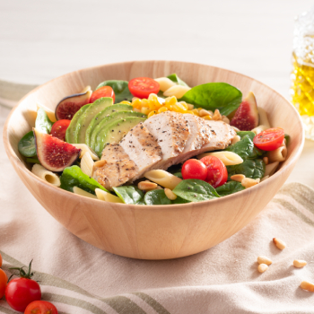 雞肉暖沙律雞胸肉配蜂蜜蘋果醋汁