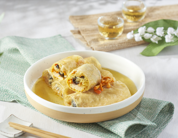 Ayam Kukus dengan Bunga Cordyceps