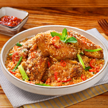 Sayap Ayam Bawang Putih Pedas