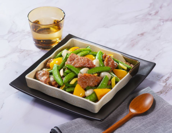 鮮百合蜜豆炒牛肉