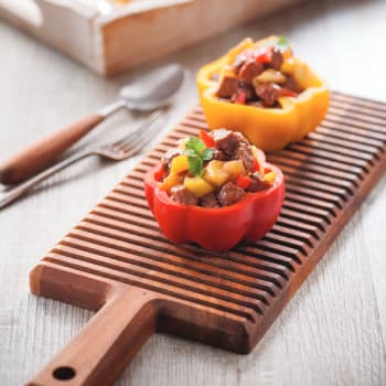 鳳梨牛肉粒甜椒盒 