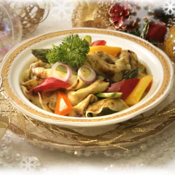 Ravioli in Black Bean Garlic Sauce