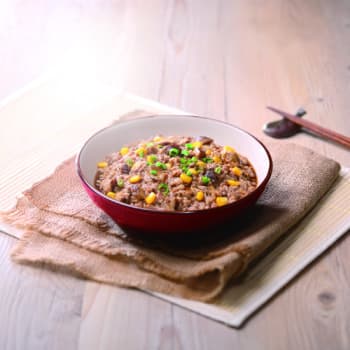 Steamed Pork, Mushroom And Sweet Corn Meatloaf