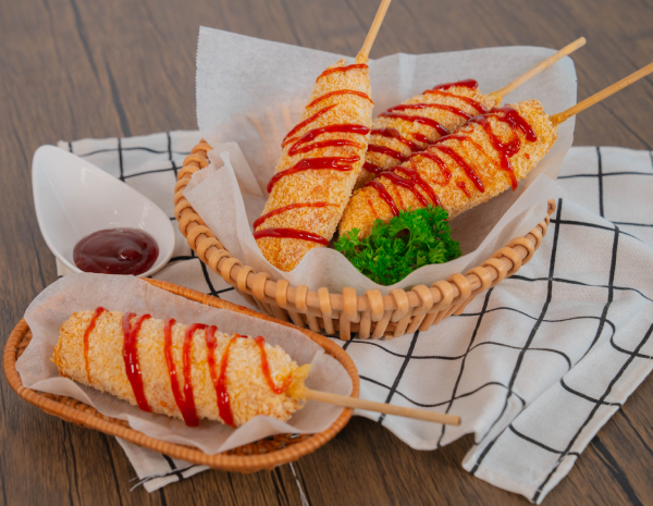 Air fried Korean Corn Dog