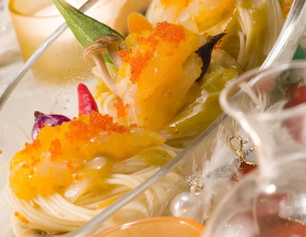 HK_recipe_600_Angel Hair and Mushrooms in Coconut Curry Sauce