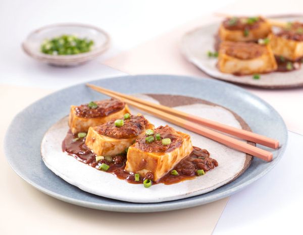 黃豆醬煎釀豆腐