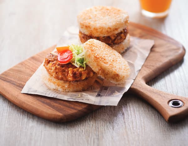 免治雞肉米漢堡