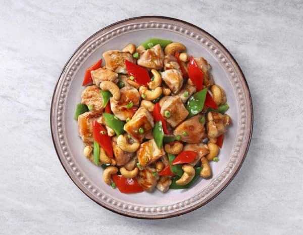 腰果叉燒醬雞丁