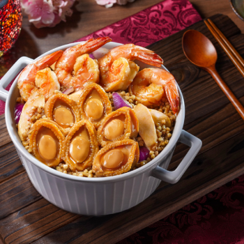 Abalone and Prawn Pot with Fresh Yam