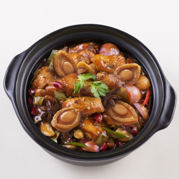 秘製麻辣鮑魚雞煲