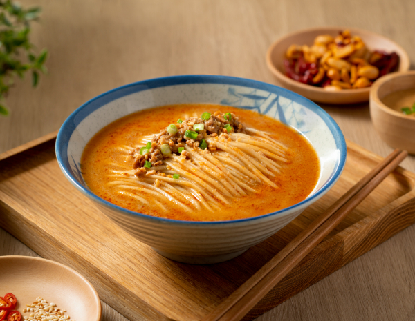 Noodles in Dan Dan Soup